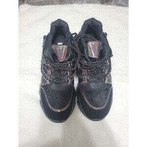 Steve Madden Black Chain Sneakers Women 9.5